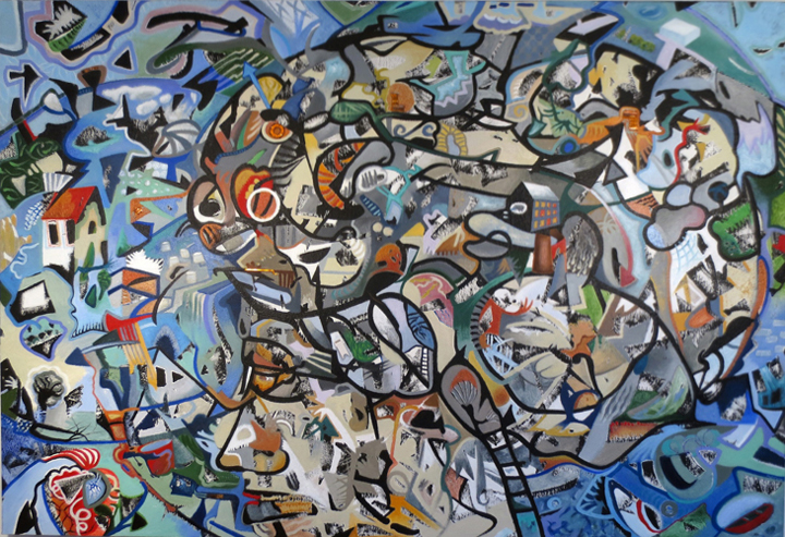 To Siri With Love_Acrylique sur toile_52x77po